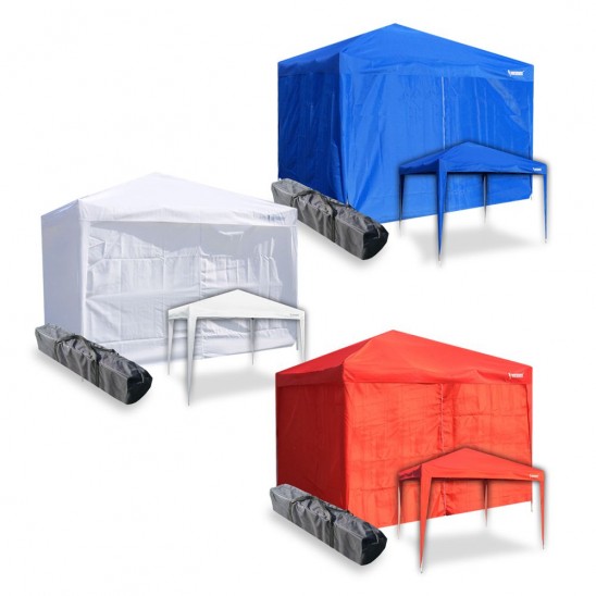 Tenda gazebo da esterno Easy 3x3 con pannelli laterali